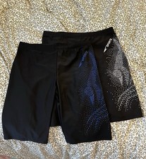 Two Pairs Men’s Swim Jammers. 28/30” Waist. New. Never Worn. Black/ Blue/white.