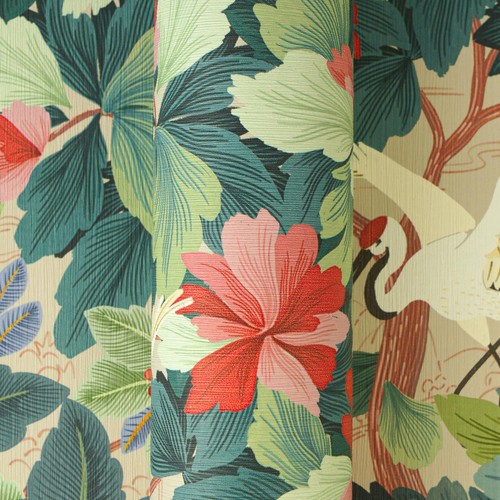 Green multi wallpaper - multi,