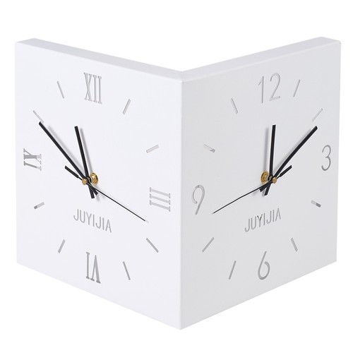 Double sided corner wall clock - corner,