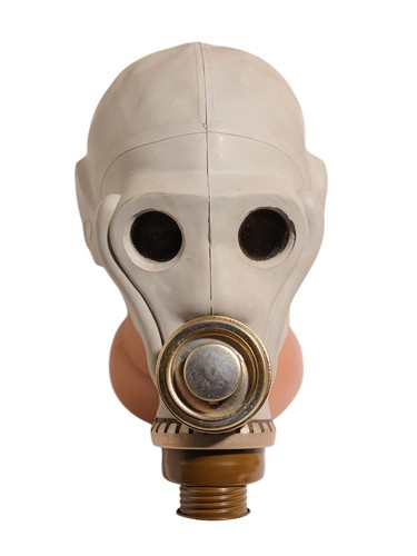 Rubber mask gray - , a
