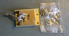 NOS Vintage Legge 4 Lever Cabinet Brass Lock With 2 Keys