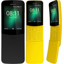 Original Nokia 8110 (2018) Dual SIM 4GB Unlocked LTE 4G Slide KaiOS Smartphone