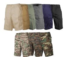 Men's BDU Ripstop Cargo Shorts Army Military Camping Hiking