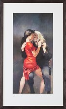 LENKIEWICZ. Self-portrait with Moi Wong. Coloured lithograph. Signed. Unframed.