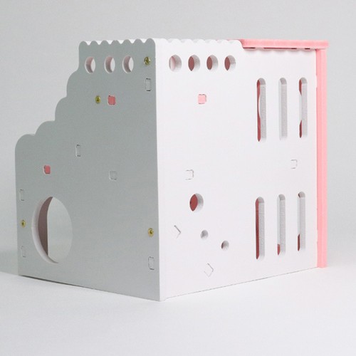 Wooden hamster cage eco - wooden,
