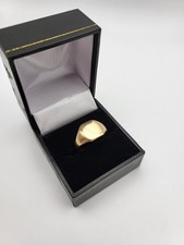 9ct gold men oval signet - 9ct, men's