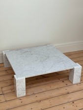 Italian Marble Square Coffee Table 1970s Vintage