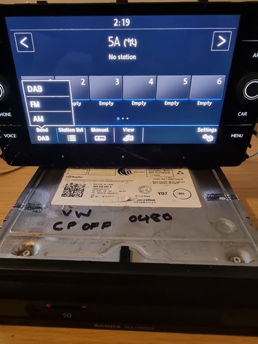 Head unit radio mib - vw,