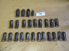 VINTAGE VICTORIAN 25 ORNATE COPPERED CARPET STAIR GRIPS CLIPS, RUNNERS