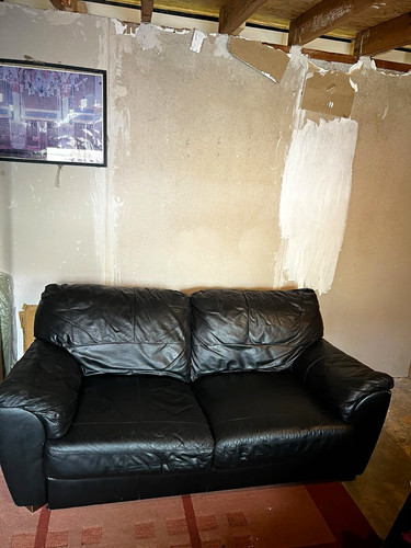 Argos black leather seater - argos,