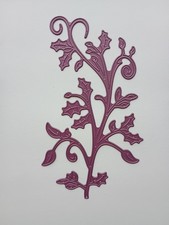 Cheery Lynn Cutting Die Mega Holly Flourish Branch Foliage Cardmaking Dies Rare
