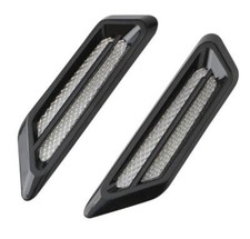 BLACK (BV1B) Power Vents Bonnet Side Wing suits VAUXHALL