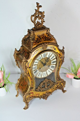 Vintage boulle mantel clock - vintage,