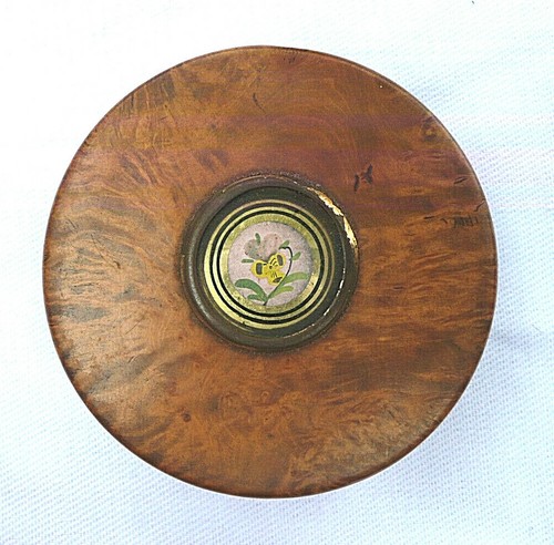 Antique dated1863 treen faux - dated1863,