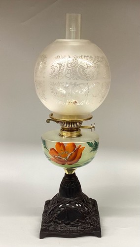 Antique oil lamp - oil, french