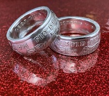 British Coin Ring Crafted from
