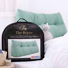 Velvet Headboard Wedge Pillow