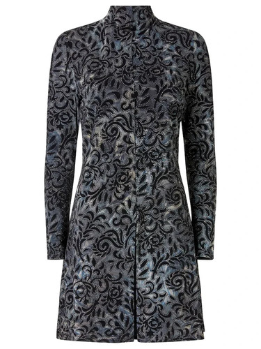 Joe browns grey floral velvet - grey,