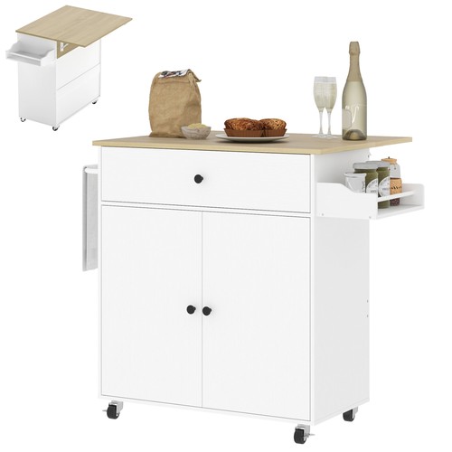 Homcom kitchen island with - homcom,