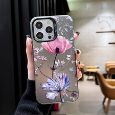 Case For Various Phone Luxury Flower ShockProof Phone Cover Back Hot Women Girls