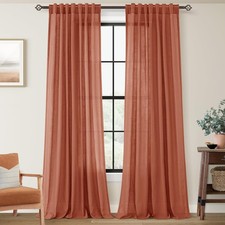 84 inch Linen Terracotta