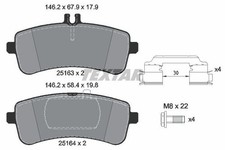 Textar Rear Brake Pads Set For