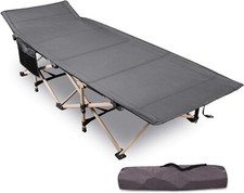 REDCAMP Camp Bed for Adults, 28" Extra Wide Heavy Duty Folding Camping Bed for 