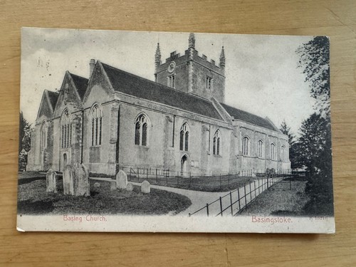 Postcard basing church - -,