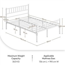 Double Metal Bed Frame w/