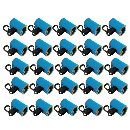 Blue clip sleeve - 25, clip-on
