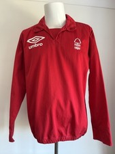 Nottingham Forest Umbro Drill Top Training Football Canvas Red Men's Size Medium