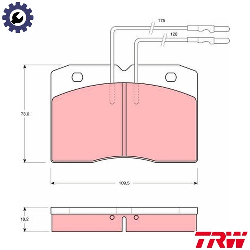 Brake pad set - set,