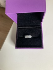 SILVER SANTA MARIA AQUAMARINE RING SIZE L NEW WITH COA CARD