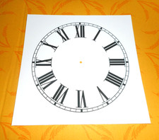 clock dial face paper card 5