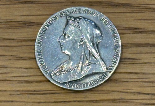 1837 1897 silver medallion - silver,