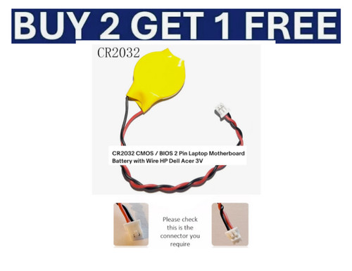 Cr2032 cmos bios 2 pin - cr2032, /