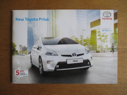 Toyota prius sales - uk, brochure