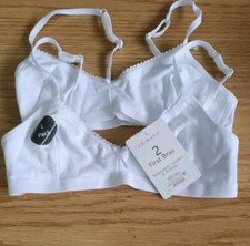 Primark ladies girls 2pk - 2pk, white