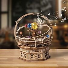 ROBOTIME 3D Wooden Puzzle Starry Night Model Kit DIY Mechanical Music Box Gifts