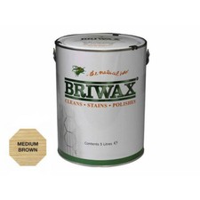 Briwax wax polish medium brown - wax,