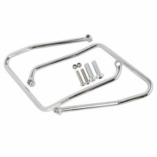 Chrome Saddlebag Support Bracket for Harley-Davidson XL 883 Sportster 04-08