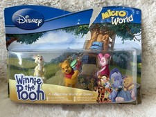 Disney Micro World Winnie The Pooh flocked figures Toy selection Brand New Box