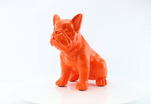 French bulldog art sculpture - french,