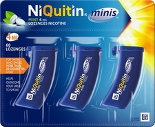 NiQuitin Minis 4mg Mint Lozenges 60 for Smoking Craving Relief & Quit Aid