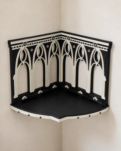 Gothic corner wall shelf - corner,