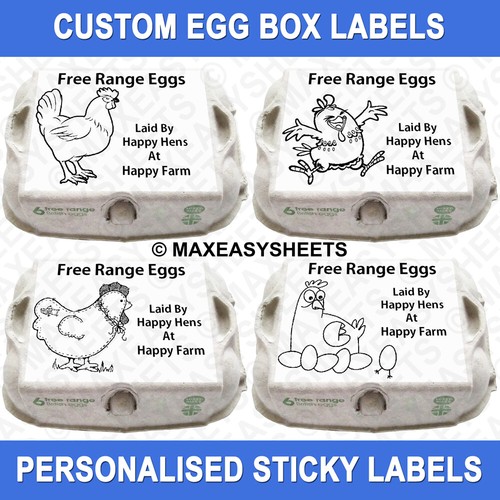 Egg box labels - egg,