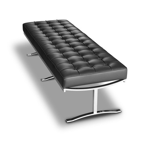 Bauhaus leather bench - leather,