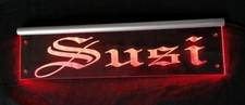 Susi LED Name Plate or Your Name Truck Trucker Sign Personalised Susanne