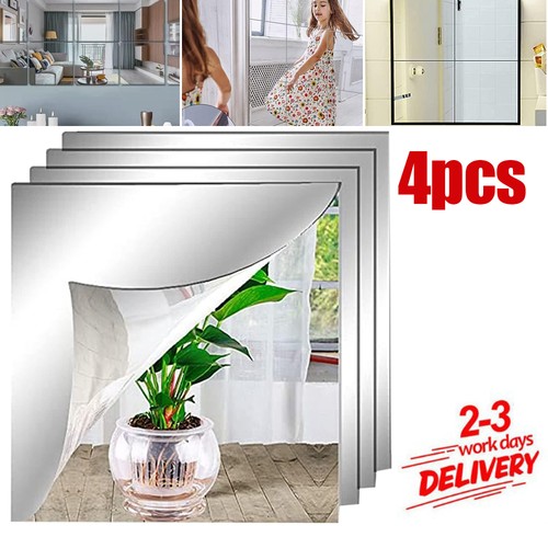 New plastic wall mirror tiles - wall,