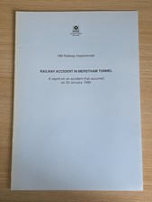 Railway Accident Report Mersham Tunnel 29 January 1989